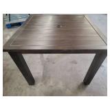 5 ct. Modern Aluminum Slat Dining Table 38.5" -  5 Factory Sealed