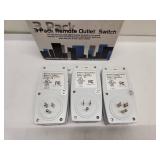 3-Pack Remote Control Outlet Switch Set