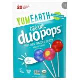 10.6 oz Organic Duo Pops Fruit Chew Centered Lollipop