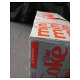 Diet Coke Diet Cola Soda Fridge Pack  7.5 fl oz Mini Cans  10 Pack