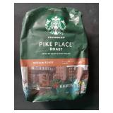 Starbucks Pike Place Roast  Ground Coffee  Medium Roast Hot or Iced Coffee  28 oz