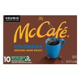 McCafe Colombian Medium Roast Coffee K-Cup Pods 10 Count  Keurig Single Serve