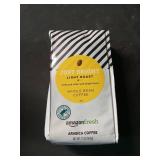 Amazon Fresh, Just Bright Whole Bean Coffee, Light Roast, 12 Oz