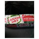 Canada Dry Caffeine Free Zero Sugar Fruit Splash Cherry Ginger Ale Soda Pop  12 fl oz  12 Pack Cans
