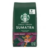 Starbucks Sumatra  Whole Bean Coffee  Dark Roast  12 oz