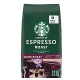 Starbucks Espresso Roast  Dark Roast Whole Bean Coffee  100% Arabica  12 oz