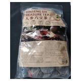 Kidney Tea Formula Ginseng Six Treasure Tea, Ginseng & Mulberry Herbal Tea, Kidney Cleanse Detox & Repair, Traditional Chinese Herbal Tea Bags, Five Treasures Teas For Men Women (30 Bags/1 Pack)