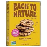 Back to Nature Fudge Striped Cookies 7.7 Oz Box.