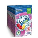6 PK WYLERS LIGHT RASPBERRY LEMONADE 8 PACKETS EACH