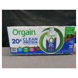 12 PK ORGAIN GRASS FED PROTEIN NUTRITIONAL PROTEIN SHAKE CREAMY CHOCOLATE FUDGE