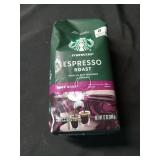Starbucks Espresso Roast  Dark Roast Whole Bean Coffee  100% Arabica  12 oz
