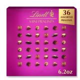 Lindt Mini Pralines Assorted Chocolate Candy Gift Box - 36ct/6.2oz