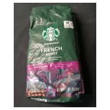 Starbucks Whole Bean ,Dark Roast Hot or Iced Coffee,French Roast,18 oz