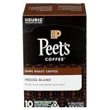 Peet s Coffee House Blend K Cup Coffee Dark Roast  10 Pods