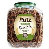 Utz Sourdough Specials Pretzels, Original, 63 oz. Barrel, Classic Pretzel Knot with Rich Sourdough Flavor, Resealable Container, Tasty Party Snack with Zero Cholesterol