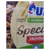 Utz Sourdough Specials Pretzels, Original, 63 oz. Barrel, Classic Pretzel Knot with Rich Sourdough Flavor, Resealable Container, Tasty Party Snack with Zero Cholesterol