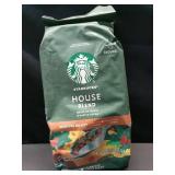 Starbucks House Blend  Ground Coffee  Medium Roast Hot or Iced Coffee  18 oz