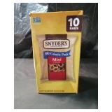 Snyder s of Hanover  100 Calorie Mini Pretzels  Individual Packs  10 Ct