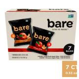 Bare Fruit Baked Crunchy Apple Chips Fuji Red and Cinnamon Snack Pack No Added Sugar Gluten Free Fruit Snacks - 7ct/3.7oz