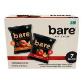 Bare Fruit Baked Crunchy Apple Chips Fuji Red and Cinnamon Snack Pack No Added Sugar Gluten Free Fruit Snacks - 7ct/3.7oz