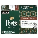 Peet s Coffee Organic Alma de la Tierra Dark Roast Coffee K-Cup Pods 10 ct Box