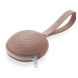 BPA-Free Silicone Pacifier Holder Case (1-pk) Diaper Bag Accessory Newborn Travel Baby Pacifier Pouch (Cork) - Retail: $15