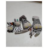 BABY K Foot Finder Socks & Wrist Rattles (Set J) - Newborn Toys for Baby Boy or Girl - Brain Development Infant Toys - Hand and Foot Rattles Suitable for 0-3, 3-6, 6-12 Months Babies - Retail: $13