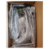 Shelf Bracket, Heavy Duty Floating Shelf Brackets 10-Inch Long, 6-Pack Brackets for Shelves, Black Coated J Shape Metal Wall Shelf Support Brackets with 1/5-Inch Thick and 160 lb. Load Capacity - Reta