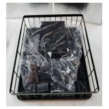 Dish Drying Rack - Small Dish Rack for Kitchen Counter, Stainless Steel Dish Drainer with Utensil Holder and Drainboard, 11 W x 15" L (Black) - Retail: $23"