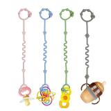 Toy Straps for Baby, RTMOK Silicone Set Pacifier Clip, Applies to Car Seat Toy, Teether Toy, High Chair, Stroller Accessories, Baby Toy Clips, Cribs, Rocking Chair - Retail: $8