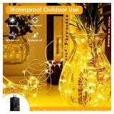 66Ft 200LED Fairy Lights Plug in with Remote, Waterproof String Lights Outdoor & Indoor 8 Modes with Timer, LED Twinkle Lights for Girl