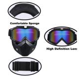Paintball Mask Anti Fog, Full Face Tactical Mask Goggles Detachable for Motorcycle Cycling Skiing Halloween CS Game Cosplay
