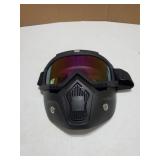 Paintball Mask Anti Fog, Full Face Tactical Mask Goggles Detachable for Motorcycle Cycling Skiing Halloween CS Game Cosplay