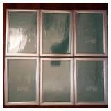 Home 4x6 Picture Frames (6 Pack, Silver) Simple Designed Photo Frame with High Definition Glass for Wall Mount & Table Top Display, Set of 6 Classic Collection - Retail: $16
