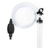 5ft Aquarium Siphon Vacuum Cleaner for Fish Tank Cleaning Gravel & Sand - Retail: $16