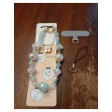 Phone Charm for Women, Anti-Theft Phone Wrist Strap Hands-Free & Beaded Chain, Detachable Cell Phone Lanyard with Tether Tab - Retail: $17