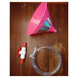 Beer Bong Funnel with Flow Valve 0.12 inch Upgraded Thickness Tube, Beer Bongzilla Funnel Vital Orange for Parties, Festivals, Carnivals (Pink) - Retail: $15
