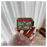 Keychain Ring Soft TPU Case Compatible with Apple AirPods 1 2 3 4 Pro Tom and Jerry Cat Mouse Cartoon Anime Cool Fun Vintage Cute Lovely Adorable Kids Boys Girls (Green, for AirPods Pro 2nd)