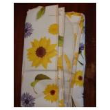 Heavy Duty Vinyl Tablecloth with Flannel Backing Waterproof Oil-Proof Plastic Table Cloth Stain-Resistant Wipeable Rectangle or Square Table Cover for Indoor and Outdoor (Yellow Flower, 60x102 Inch) -