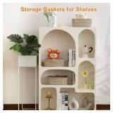 Small Storage Baskets for Organizing, Woven Storage Bins for Shelves, Gift Basket Empty, Cute Decorative Closet Organizer, Baby Rope Basket, Dog Toy Storage, 11x7.5x4.5â, 3Packs Mixed Brown - Ret