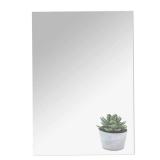 16x12" Acrylic Mirror Sheet, Flexible Non Glass Body Mirror Tiles Large Self Adhesive Mirror Stickers for Bathroom Bedroom Home Wall Decor (1pc) - Retail: $12"
