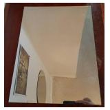 16x12" Acrylic Mirror Sheet, Flexible Non Glass Body Mirror Tiles Large Self Adhesive Mirror Stickers for Bathroom Bedroom Home Wall Decor (1pc) - Retail: $12"