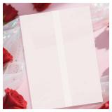 60 Pack Pre-Folded Vellum Jackets for 5.5x7.5 Invitations, Translucent Vellum Paper 5.5x7.5 Jackets, 100GSM Wedding Invitations Wraps, Envelope Liners for Birthdays, Baby Showers - Retail: $13
