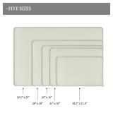 Waterproof Pet Feeding Mat with High Raised Edges, Heavier and Thicker Placemats for Cat Dog Water Bowl with BPA Free, Dogs Cats Food Mats for Messy Drinkers to Prevent Spill and Protect Floors - Reta