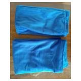 Pack of 2 Decorative Velvet Throw Pillow Cover Soft Pillowcase Solid Square Cushion Case for Sofa Bedroom Car 20x20 Inch Blue - Retail: $25