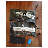 Blue Light Blocking Glasses - Trending Round TR90 Frames, Metal Arms, UV400 Protection - Matching Soft Case - Retail: $18