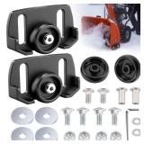 Universal Roller Skid Snow Thrower Shoes | 490-241-0038 Snow Blower Skid Shoes W/Hardware, for Craftsman, MTD, Cub Cadet, Fits Most 2-Stage and 3-Stage Snow Thrower Snowblowers - Retail: $20