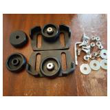 Universal Roller Skid Snow Thrower Shoes | 490-241-0038 Snow Blower Skid Shoes W/Hardware, for Craftsman, MTD, Cub Cadet, Fits Most 2-Stage and 3-Stage Snow Thrower Snowblowers - Retail: $20