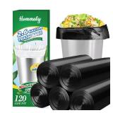 2.6 Gallon 120 pcs Small Black Trash Bags, Strong 2.5 Gallon 2.6 Gallon Garbage Bags, Bathroom Trash Can Bin Liners, Mini Bags Waste Basket Liner, Fit 6-10 Liter, 2.6 Gal-Black-120 - Retail: $7