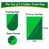2.6 Gallon 120 pcs Small Black Trash Bags, Strong 2.5 Gallon 2.6 Gallon Garbage Bags, Bathroom Trash Can Bin Liners, Mini Bags Waste Basket Liner, Fit 6-10 Liter, 2.6 Gal-Black-120 - Retail: $7